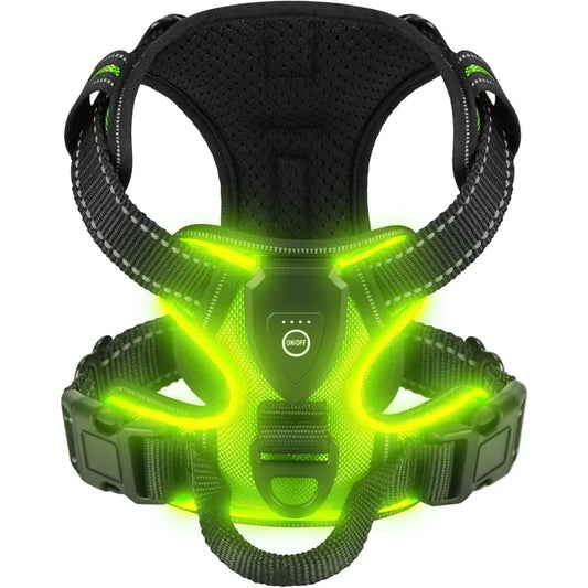 GlowPup Harness-Green