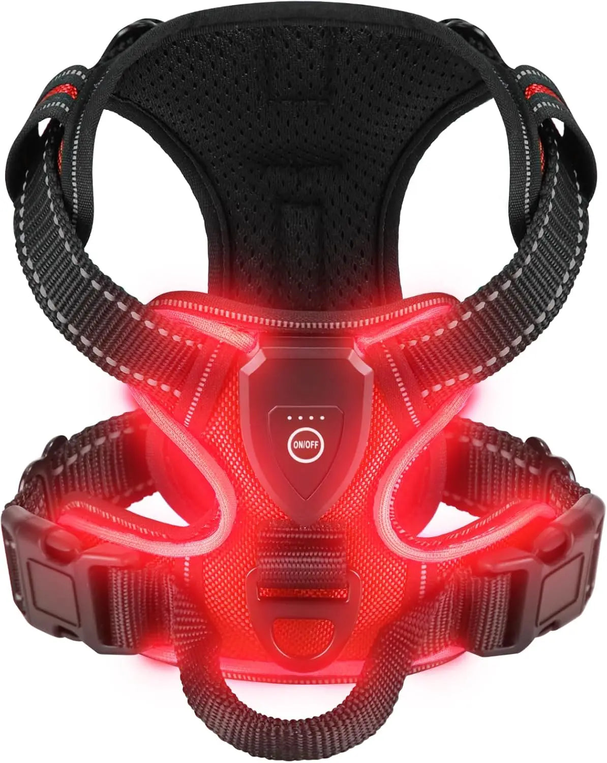 GlowPup Harness-Red